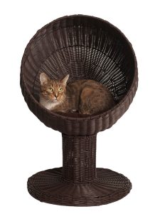 Kitty Ball Rattan Cat Bed 28 Inch
